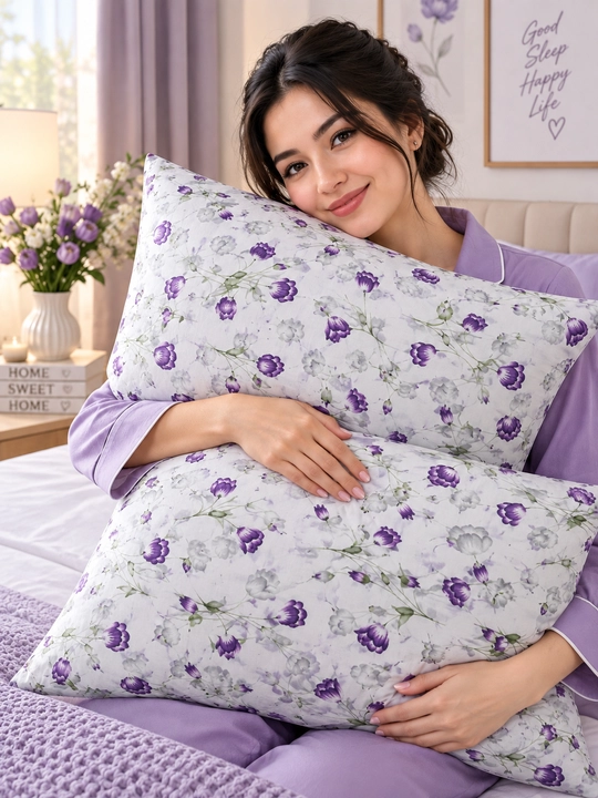 Yostiq jildlari 2 dona, 50x70 sm, 100% paxta poplin