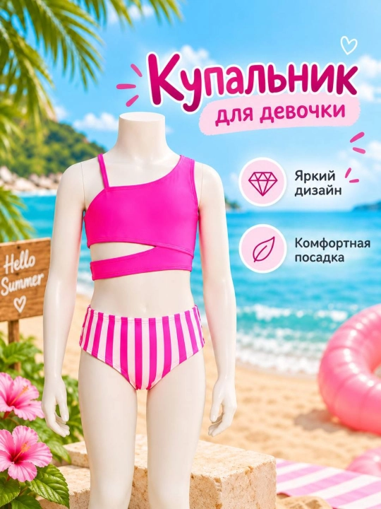 Qizlar uchun cho‘milish kiyimi - 