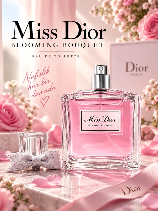 Miss Dior Blooming Bouquet ayollar uchun xushbo'ylangan suv, 100 мл 