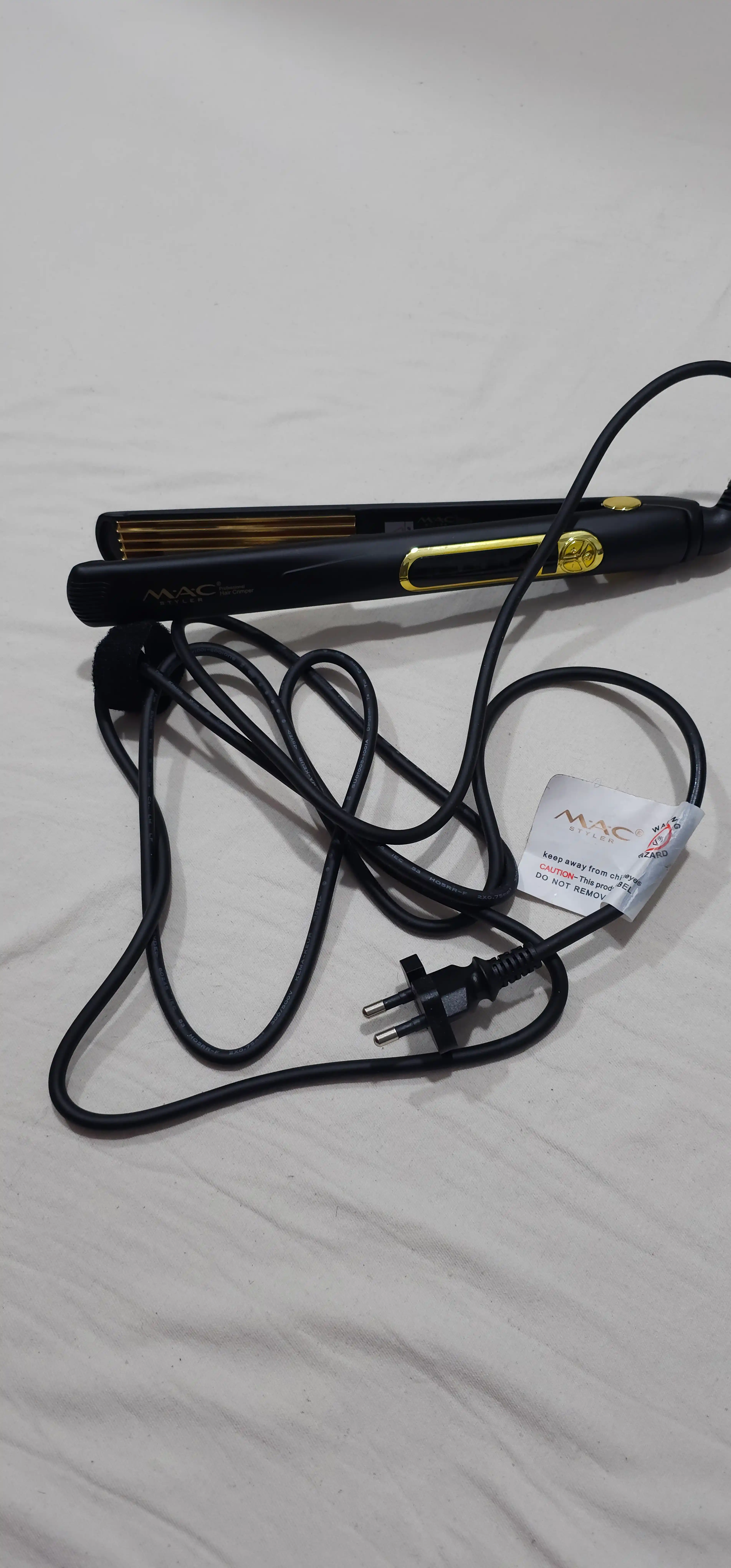 Professional soch uchun gafri dazmol MAC Stayler MC-5502, keramik plastinali, gofre