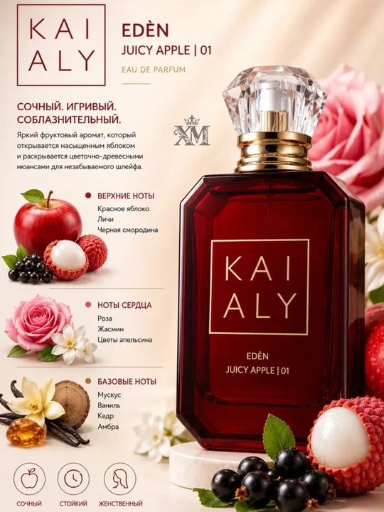 KAY ALI Vanilla Candy va Lovefest atiri, shirin mevali, uzoq saqlanuvchi parfum, 100 ml