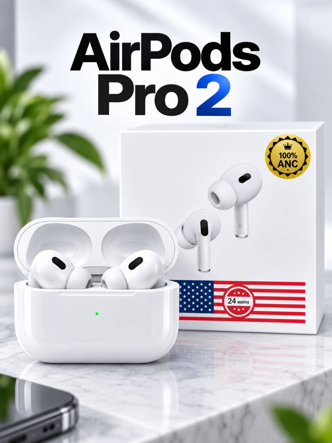 Беспроводные наушники Bluetooth TWS, стерео, для iPhone и Android