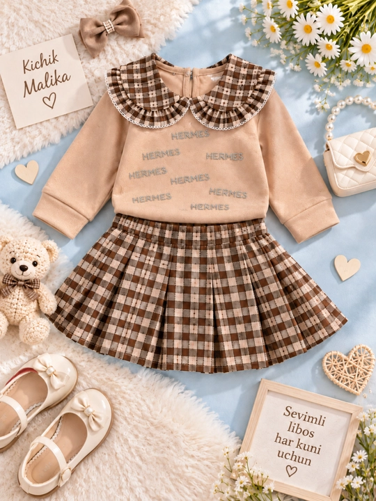 Костюм для девочки кофта и юбка, 2-3-4 лет