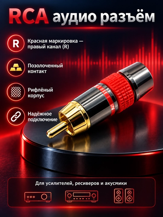 3.5 мм TRS 3 pin аудио штекер под пайку, металлический mini jack, 1,2,4 шт, красный-черный - 
