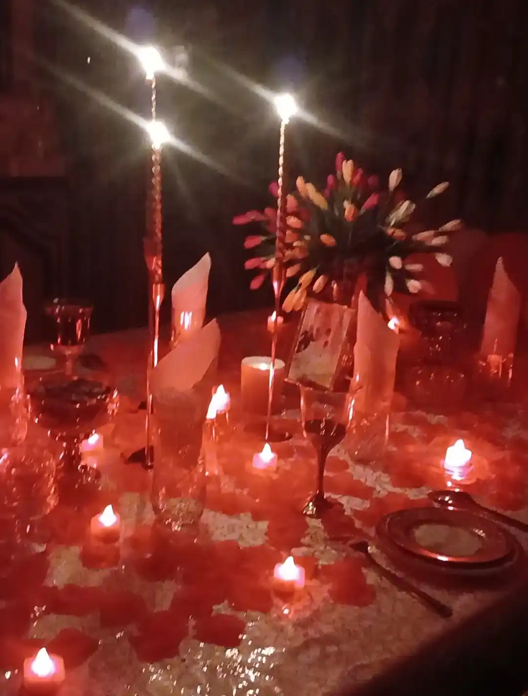 Набор элегантных свечей, 4 шт, долго горят без дыма