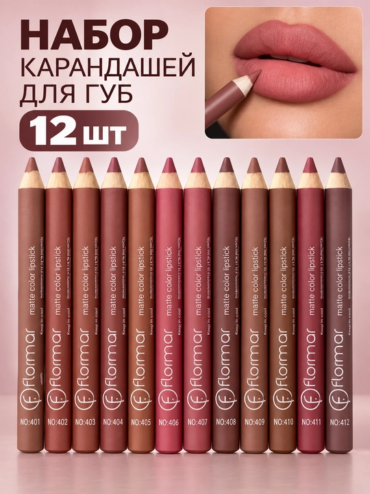 Матовый карандаш для губ Flormar Matte Color Lipstick