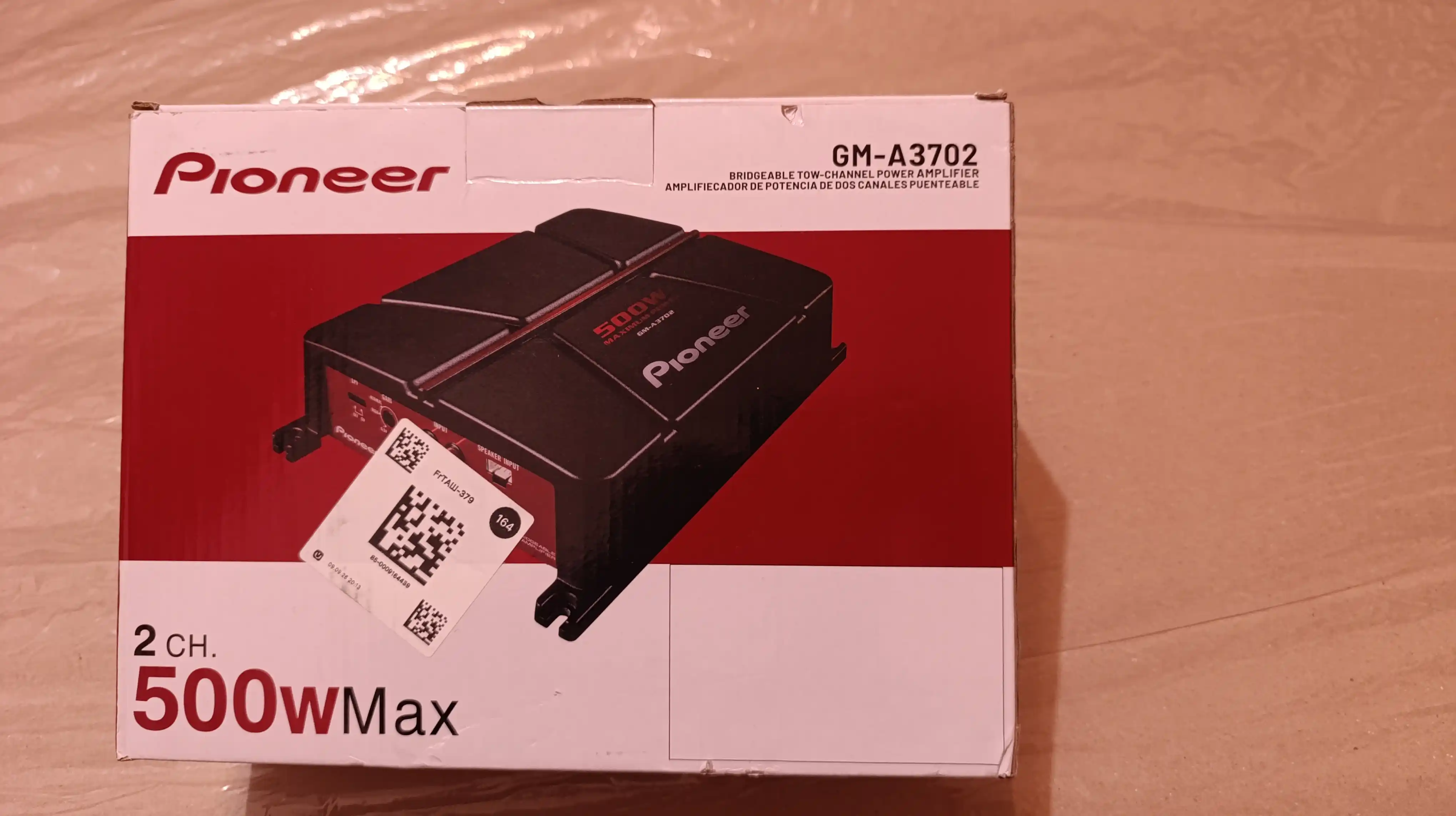 Pioneer GM-A3702 — 500W 2-kanalli avtomobil ovoz kuchaytirgichi