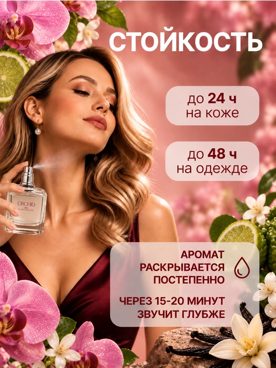 Парфюмерная вода Zara Gardenia + Orchid, для женщин 30+30, 90+90, мл