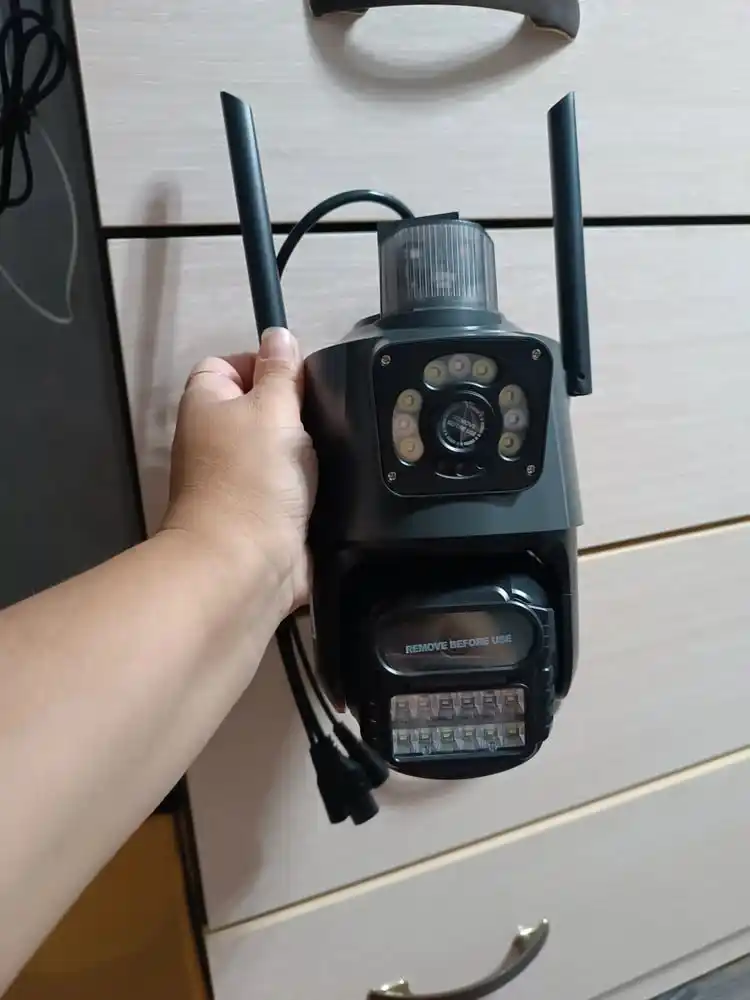 Камера наблюдения с SIM-картой 4G, поворот на 360°, ночное видение, управление по телефону