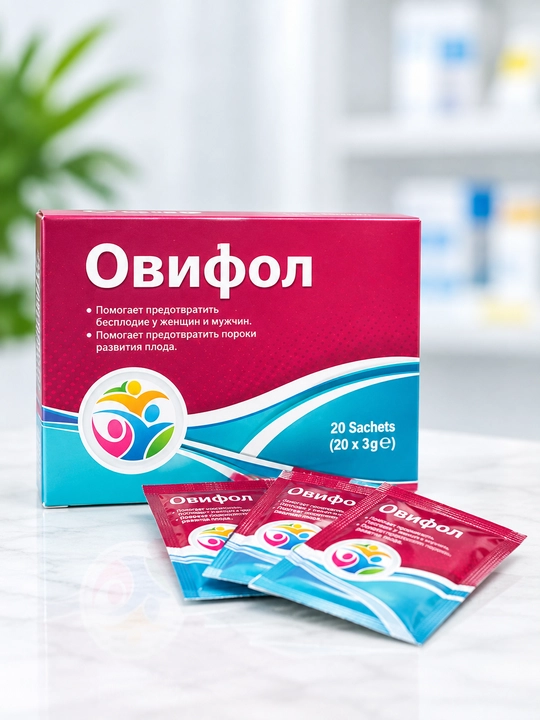Овифол саше 20 шт. (BioMind), мио-инозитол 2000 мг + L-тирозин 500 мг - 