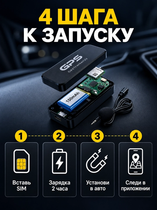 Gps трекер GTU L1.0 2GGT06 (с микрофоном)