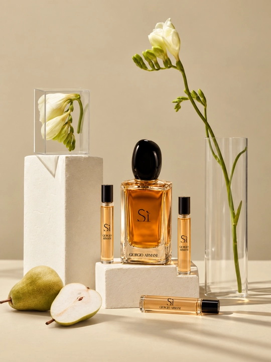 Giorgio Armani Sì ayollar atiri, Eau de Parfum, qora smorodina va vanil, 3–100 ml