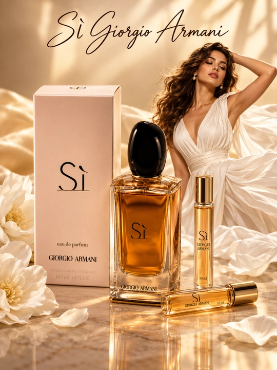 Женские духи Giorgio Armani Sì, парфюмерная вода, смородина и ваниль, 3–100 мл - 