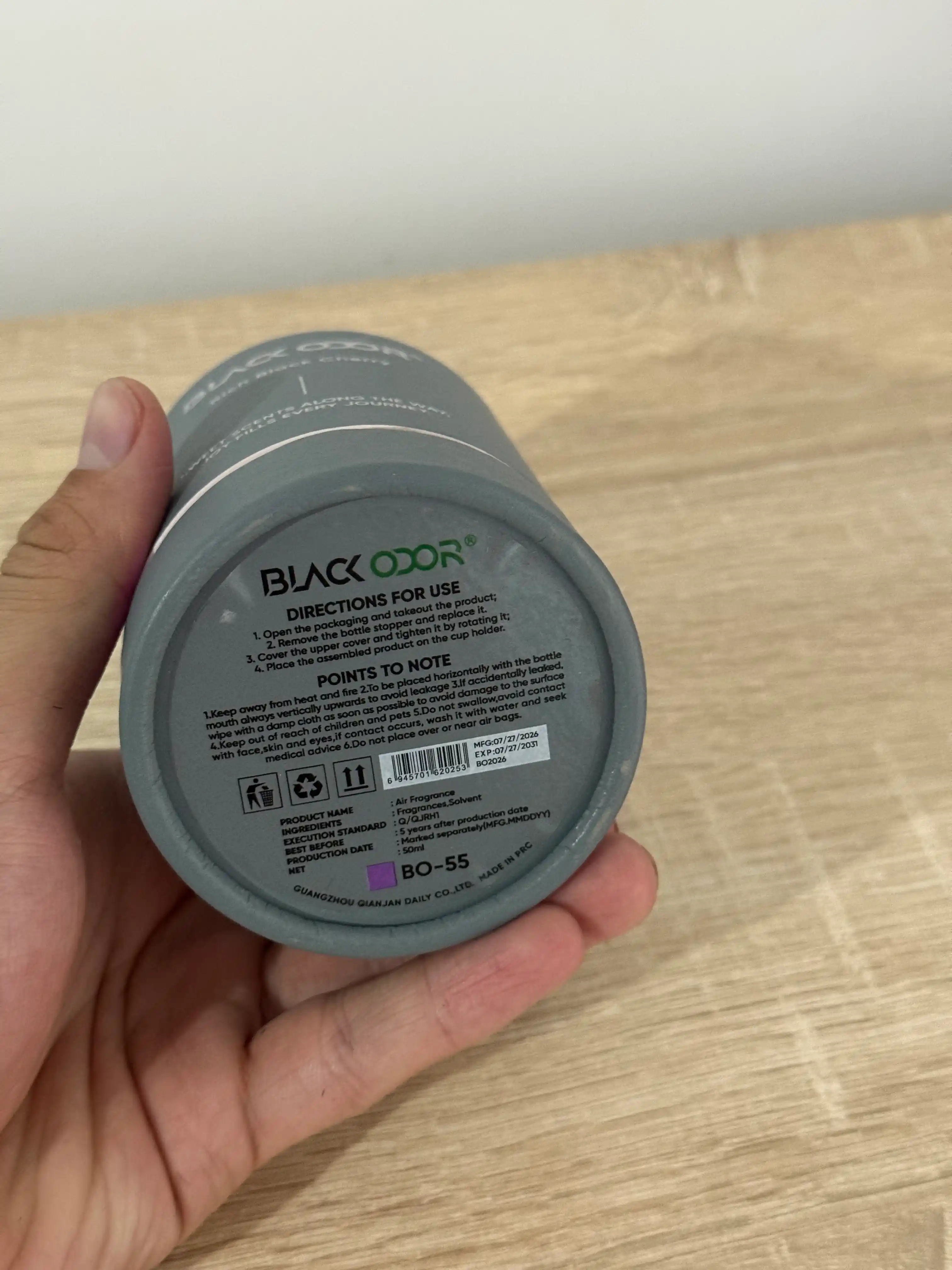 Ароматизатор для автомобиля, дома и офиса BLACK ODOR, 50 мл