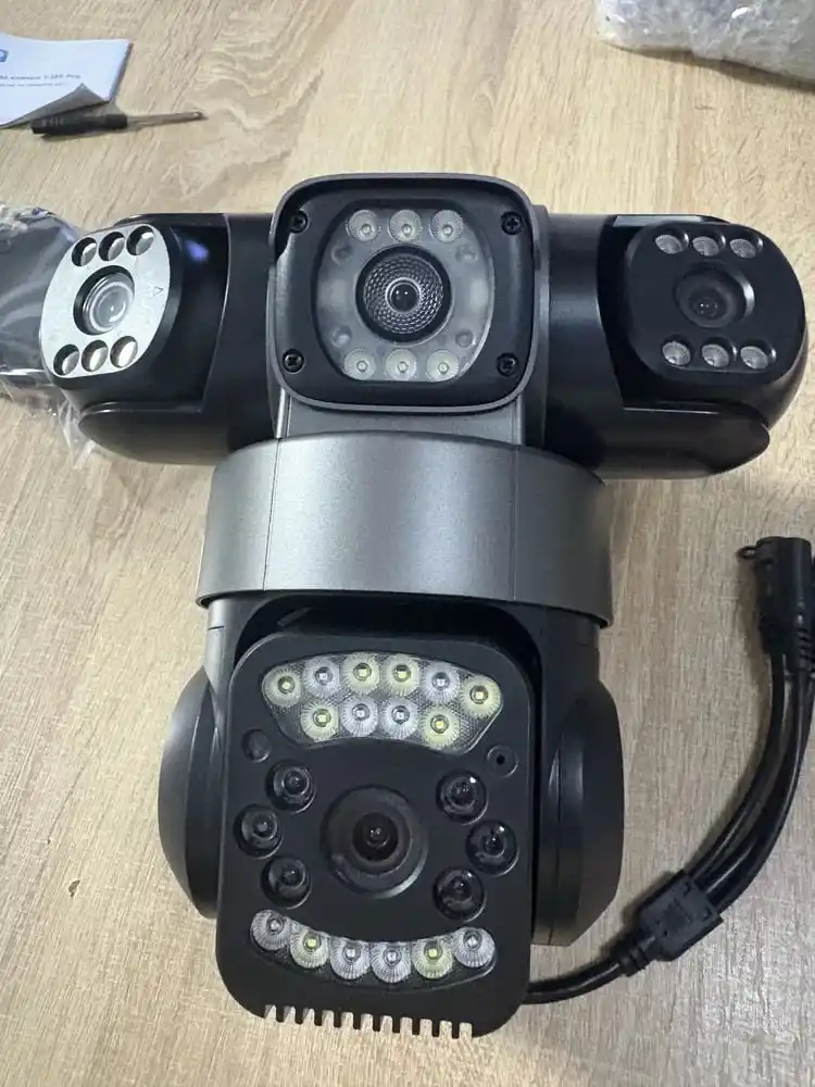 Камера наблюдения с SIM-картой 4G, поворот на 360°, ночное видение, управление по телефону