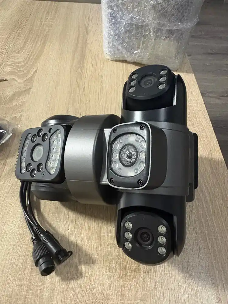 Камера наблюдения с SIM-картой 4G, поворот на 360°, ночное видение, управление по телефону