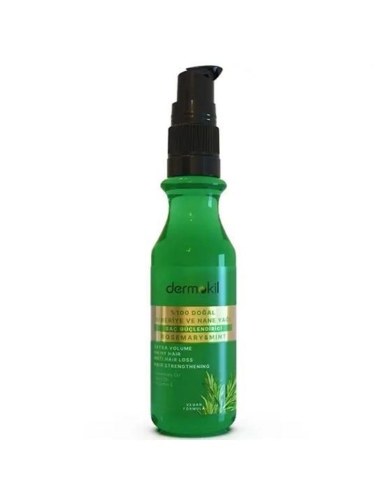 Dermokil Rosemary & Mint — укрепляющее масло для волос с розмарином и мятой, 75 мл - 