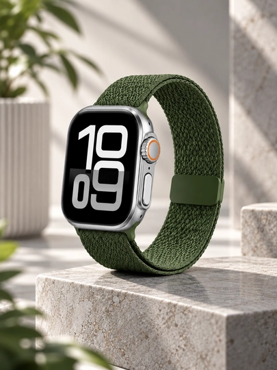 Ремешок WiWU WB501 для Apple Watch 44/45/46/49 мм, спортивный, зелёный