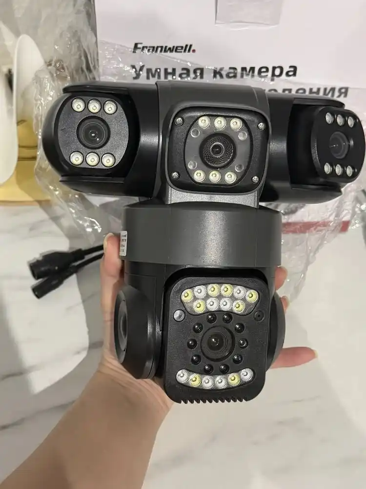 Камера наблюдения с SIM-картой 4G, поворот на 360°, ночное видение, управление по телефону