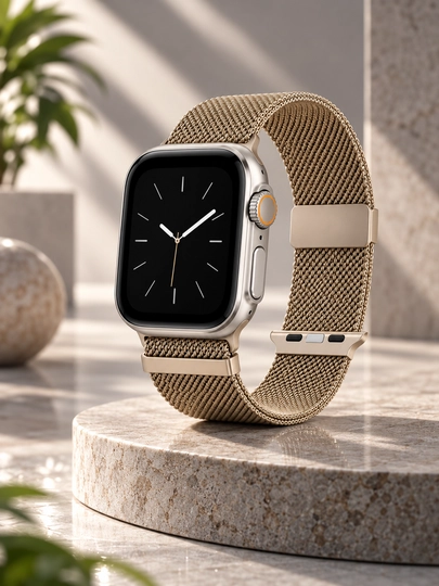 WiWU WB302 Apple Watch 44/45/46/49 mm uchun metall magnit remeshok