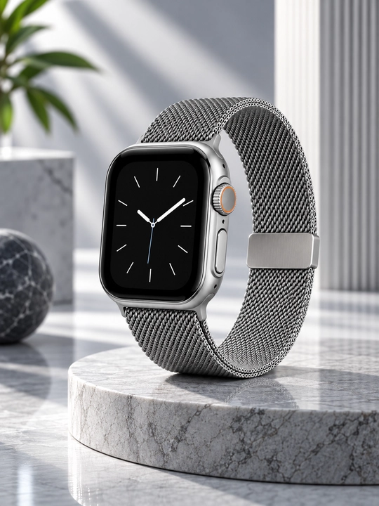 WiWU WB302 Apple Watch 44/45/46/49 mm uchun metall magnit remeshok