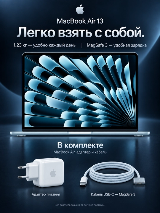 Noutbuk Apple MacBook Air 13 M5 24GB 1TB SSD Sky Blue, kafolatli