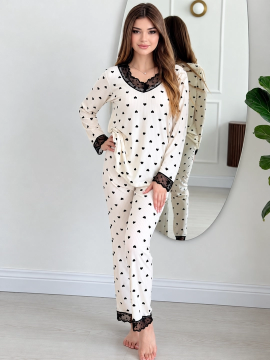 Ayollar pijamasi, 2 talik uy kiyimi, qulay komplekt, S-4XL - 