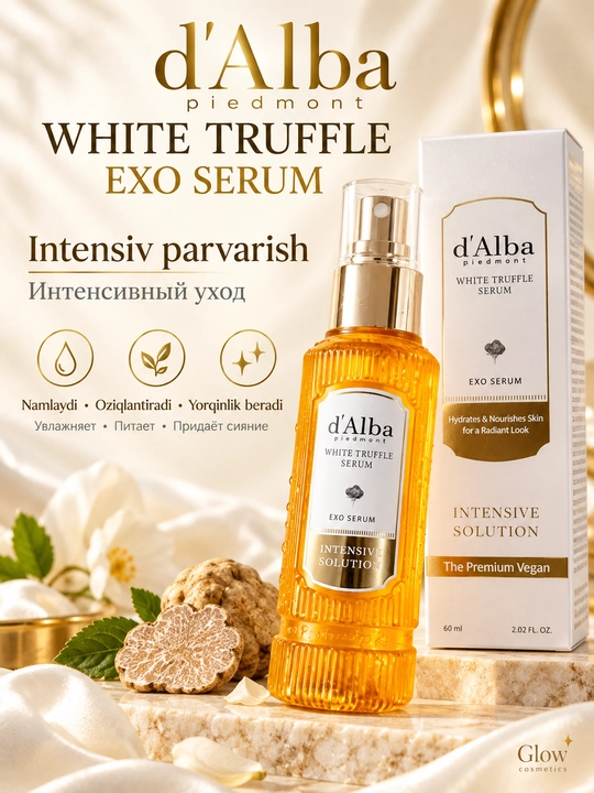 D'Alba Piedmont White Truffle Exo Serum — Terini yaltiratish uchun intensiv yechim - 