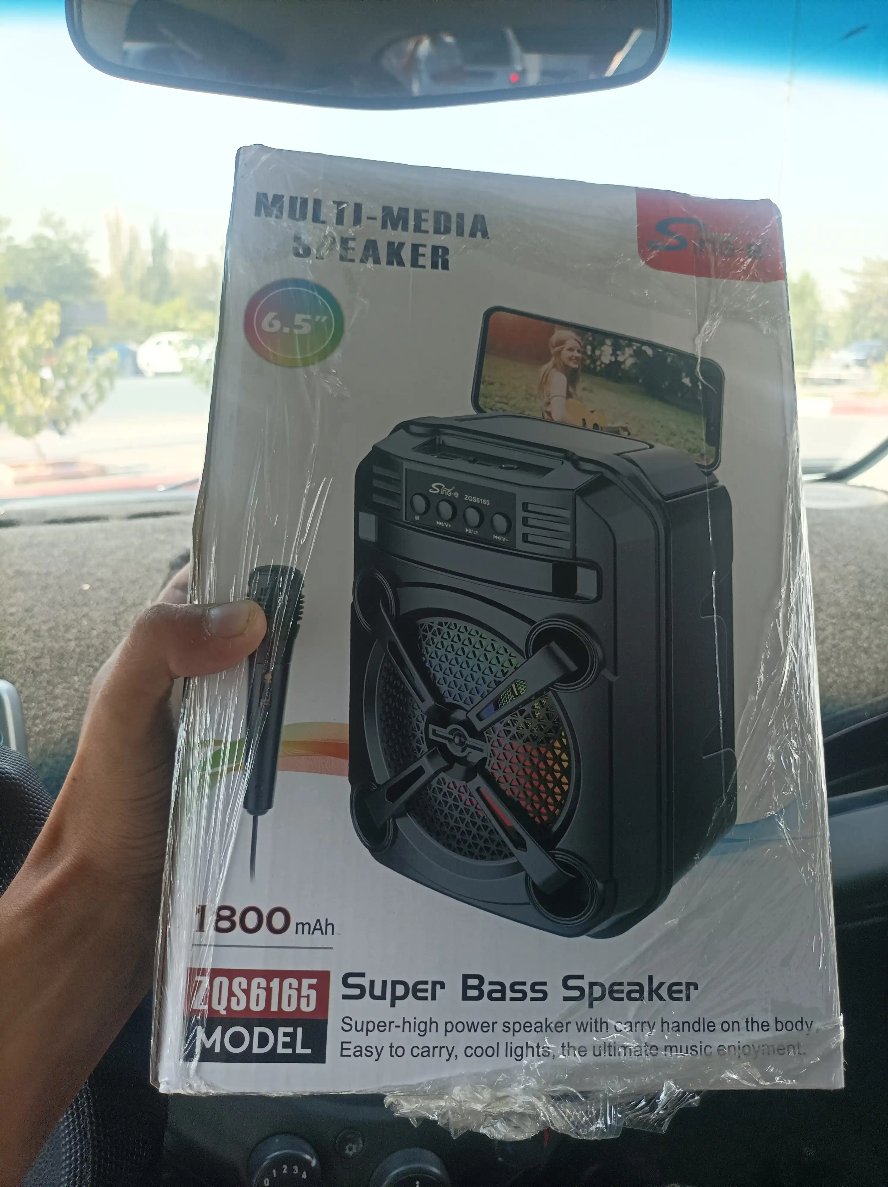 Karaoke kolonka Bluetooth ZQS 6166, 14100 + mikrofon