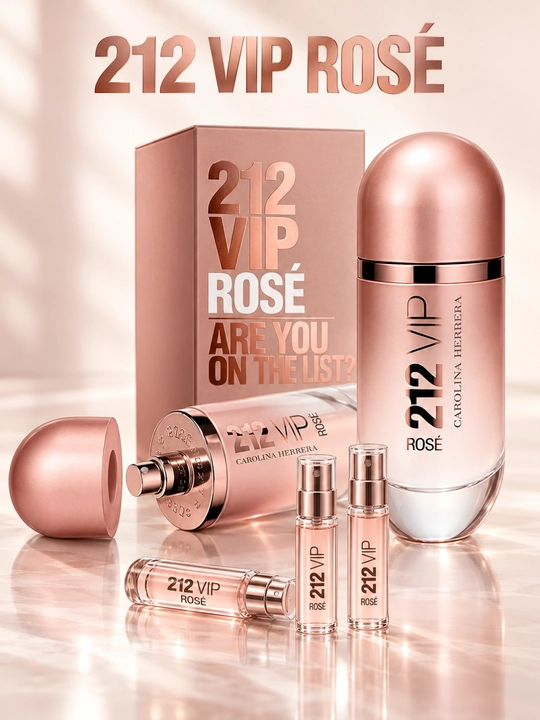 Женские духи Carolina Herrera 212 VIP Rosé, разливной парфюм, Eau de Parfum EDP, 3–100 мл - 