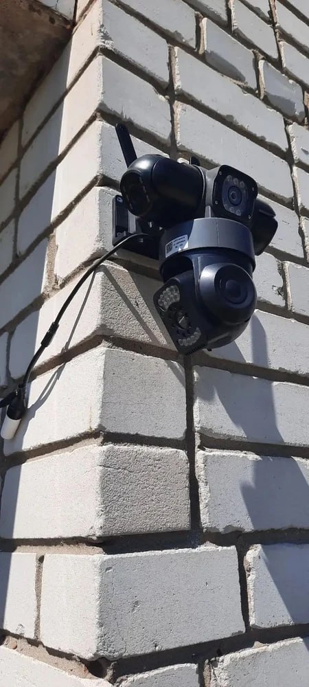 Камера наблюдения с SIM-картой 4G, поворот на 360°, ночное видение, управление по телефону