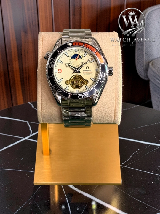 Omega Seamaster Planet Ocean — мужские часы с открытым механизмом