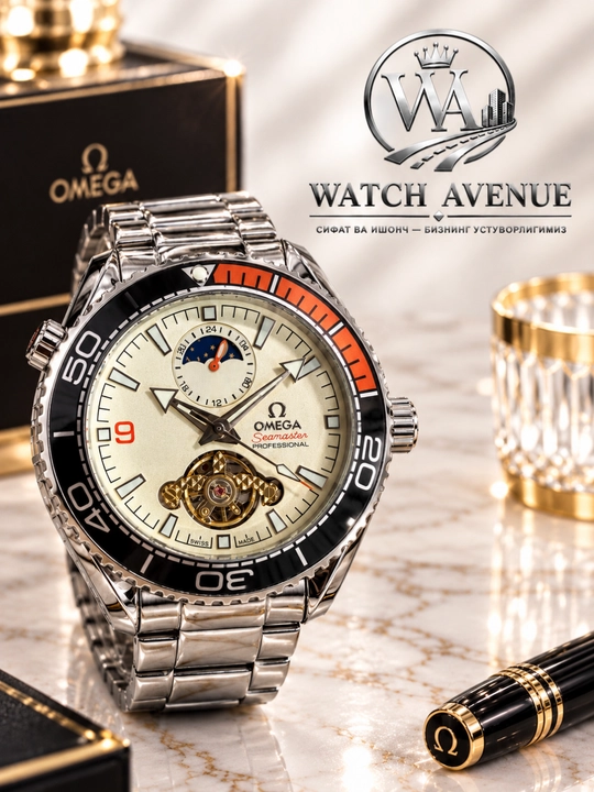 Omega Seamaster Planet Ocean — мужские часы с открытым механизмом