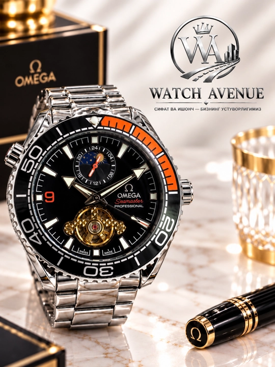 Omega Seamaster Planet Ocean — мужские часы с открытым механизмом
