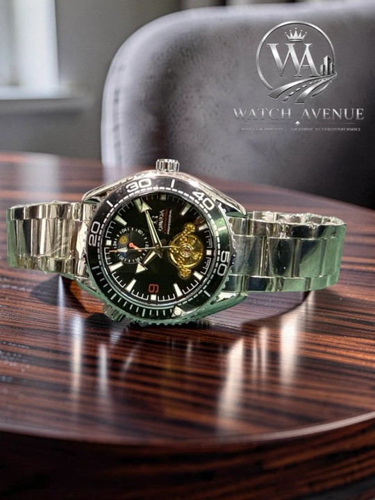 Omega Seamaster Planet Ocean — мужские часы с открытым механизмом