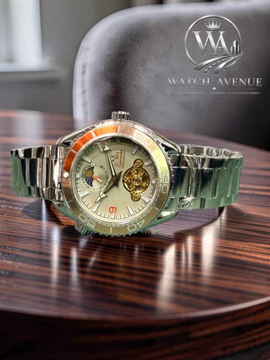 Omega Seamaster Planet Ocean — мужские часы с открытым механизмом