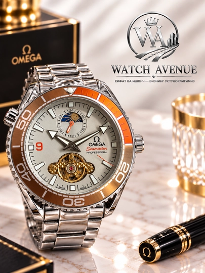 Omega Seamaster Planet Ocean — мужские часы с открытым механизмом