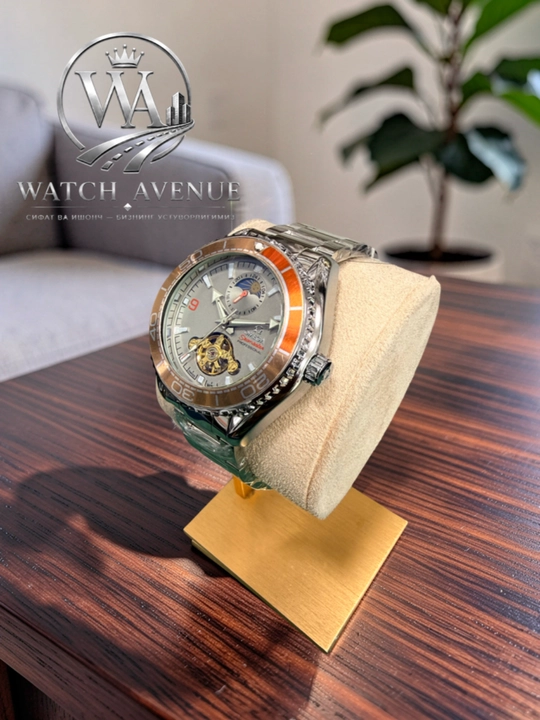 Omega Seamaster Planet Ocean — мужские часы с открытым механизмом