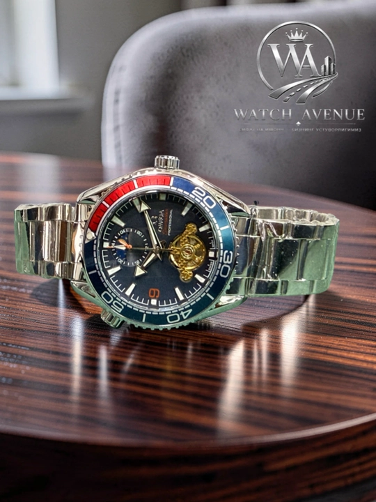 Omega Seamaster Planet Ocean — мужские часы с открытым механизмом
