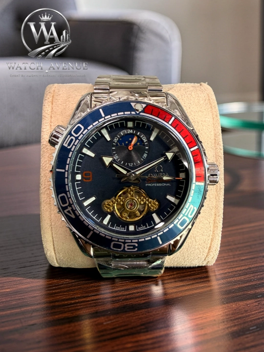 Omega Seamaster Planet Ocean — мужские часы с открытым механизмом