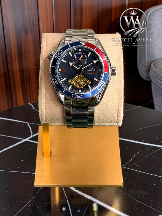 Omega Seamaster Planet Ocean — мужские часы с открытым механизмом