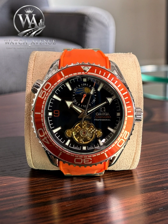 Omega Seamaster Planet Ocean — мужские часы с открытым механизмом