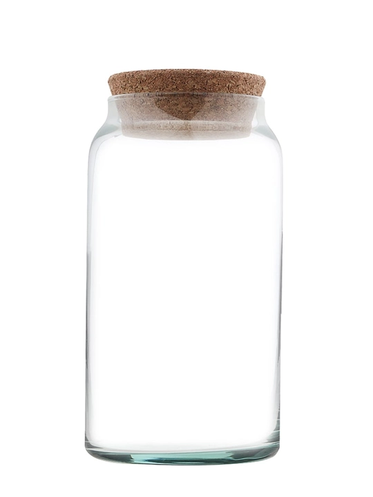 PASABAHCE KITCHEN SLIM 1130 ml, bambuk qopqoqli shisha idish