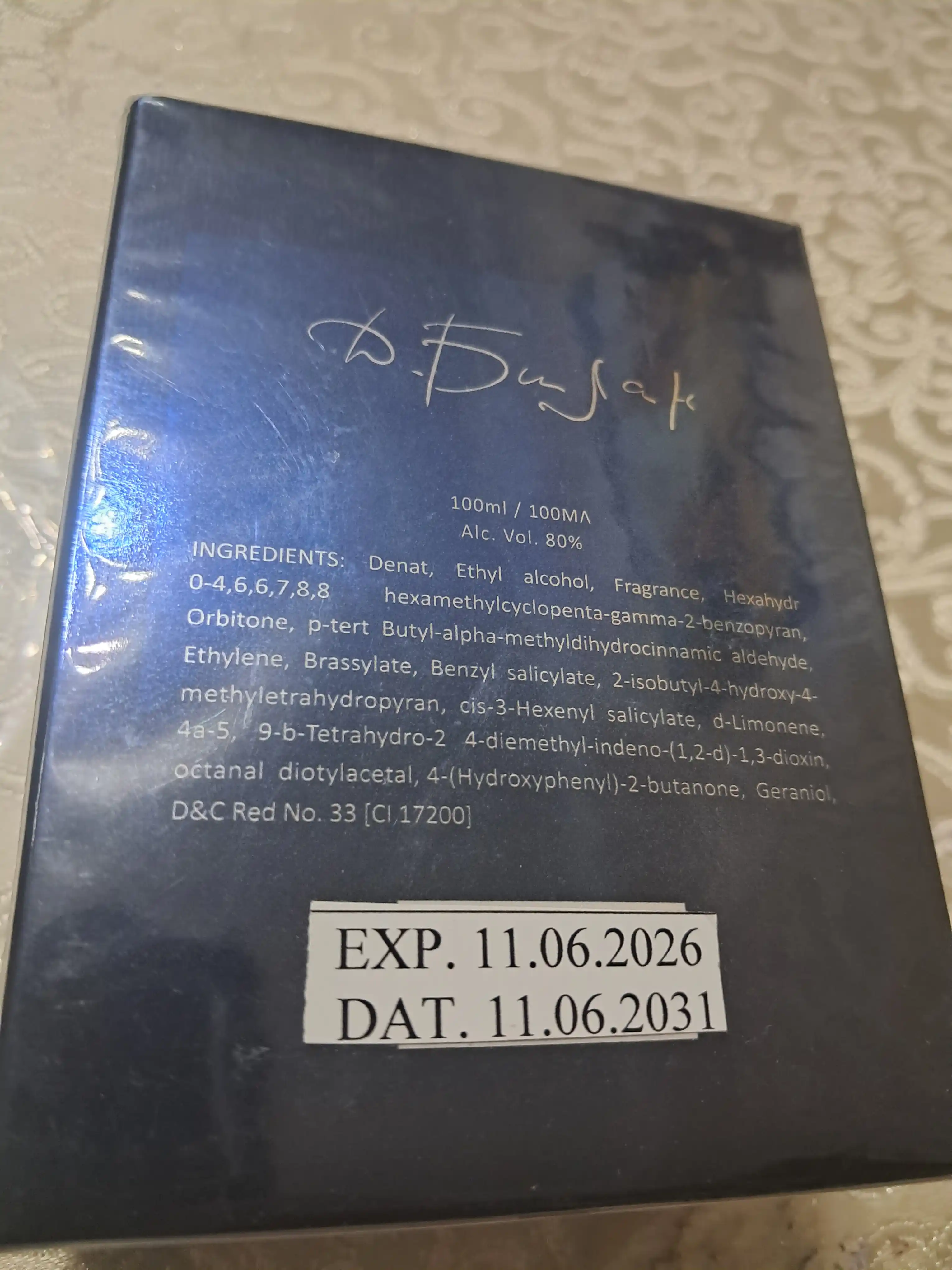 Erkaklar uchun parfyumlangan suv, 100 ml, 50 ml