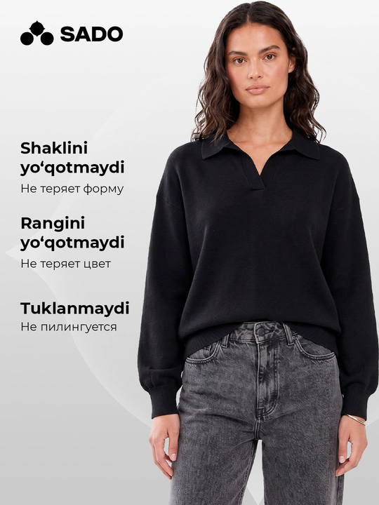 Ayollar polo jemper SADO