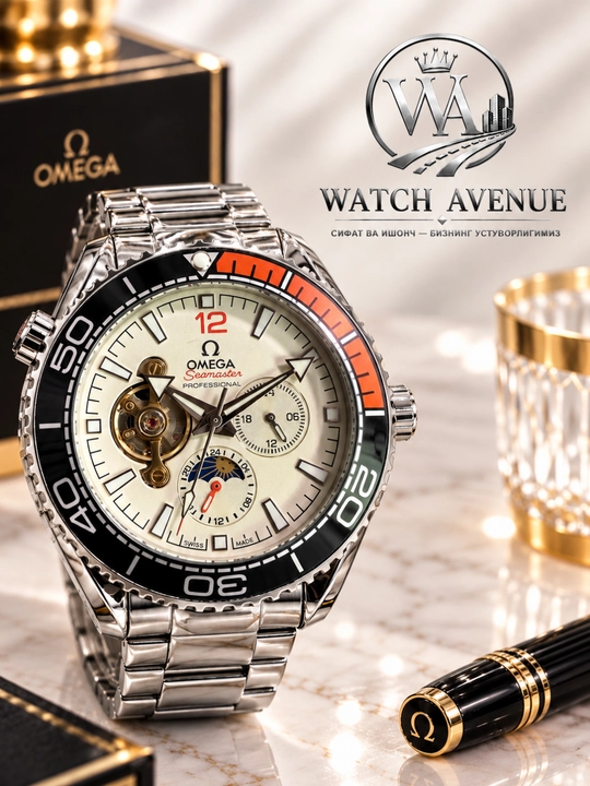 Omega Seamaster Planet Ocean — мужские часы с открытым механизмом