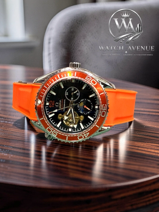 Omega Seamaster Planet Ocean — мужские часы с открытым механизмом