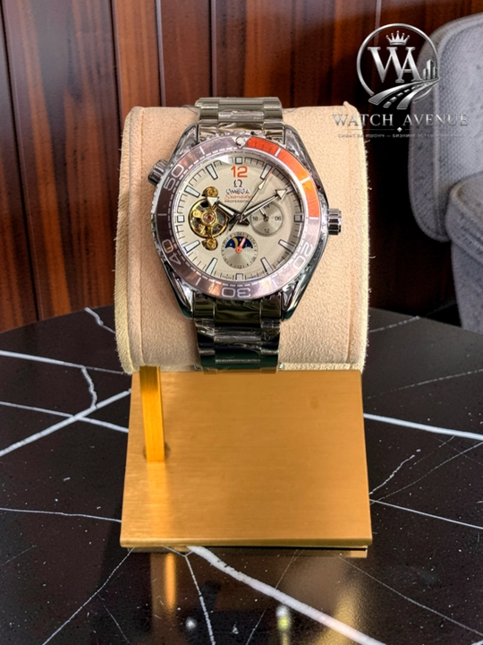 Omega Seamaster Planet Ocean — мужские часы с открытым механизмом