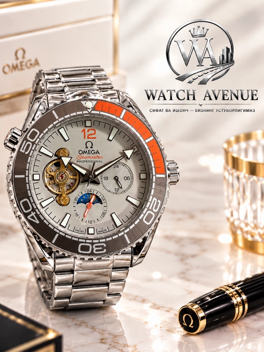 Omega Seamaster Planet Ocean — мужские часы с открытым механизмом