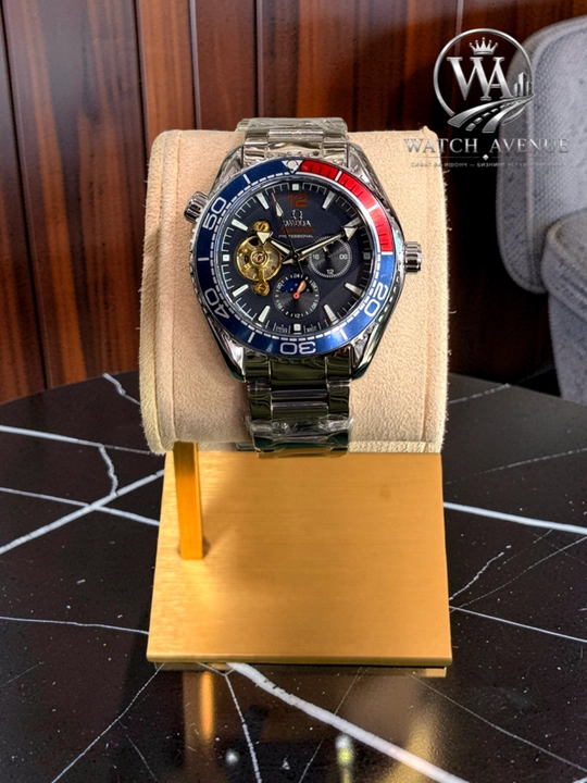 Omega Seamaster Planet Ocean — мужские часы с открытым механизмом